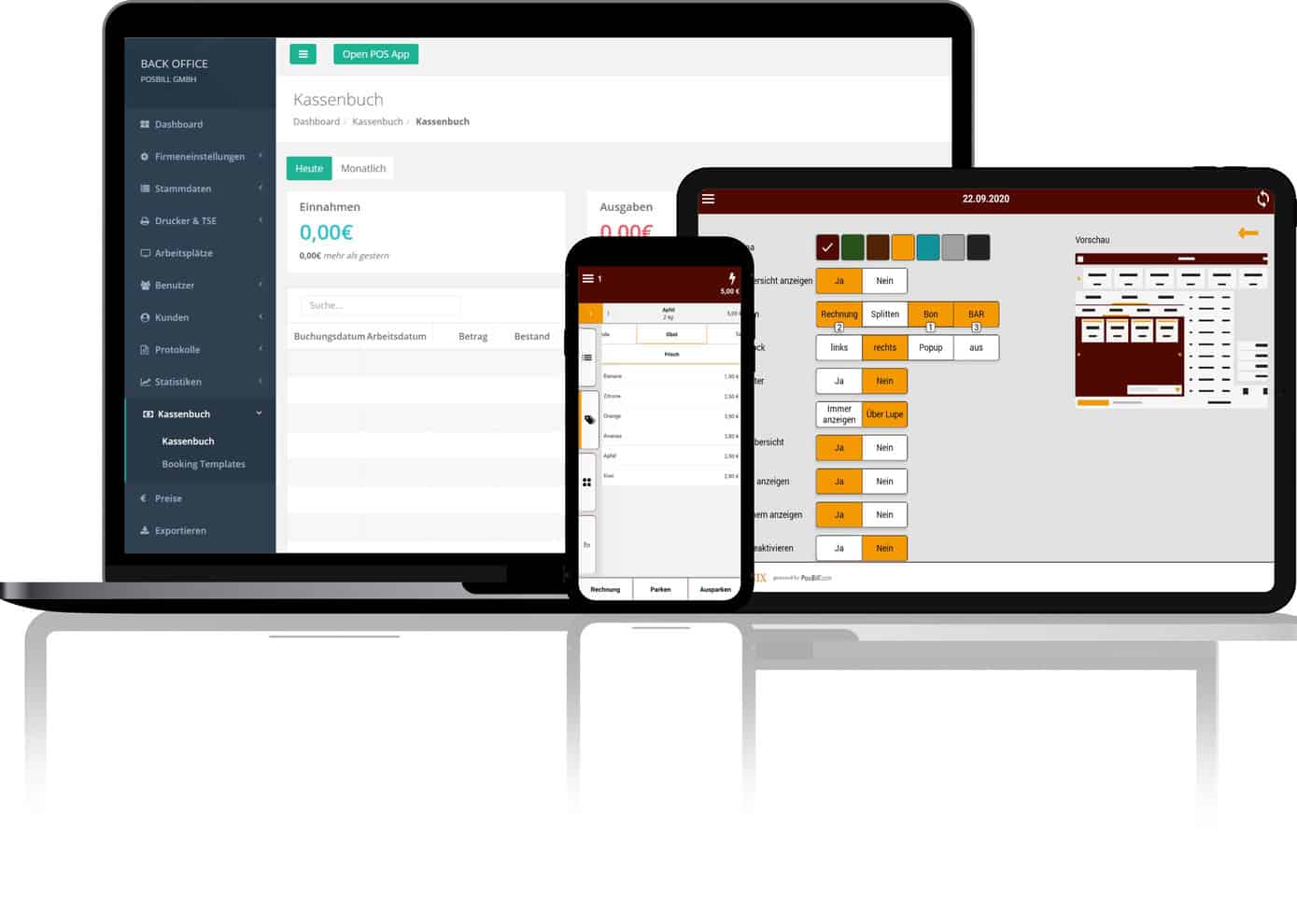 Android Kassensystem auf verschiedenen Endger&auml;ten